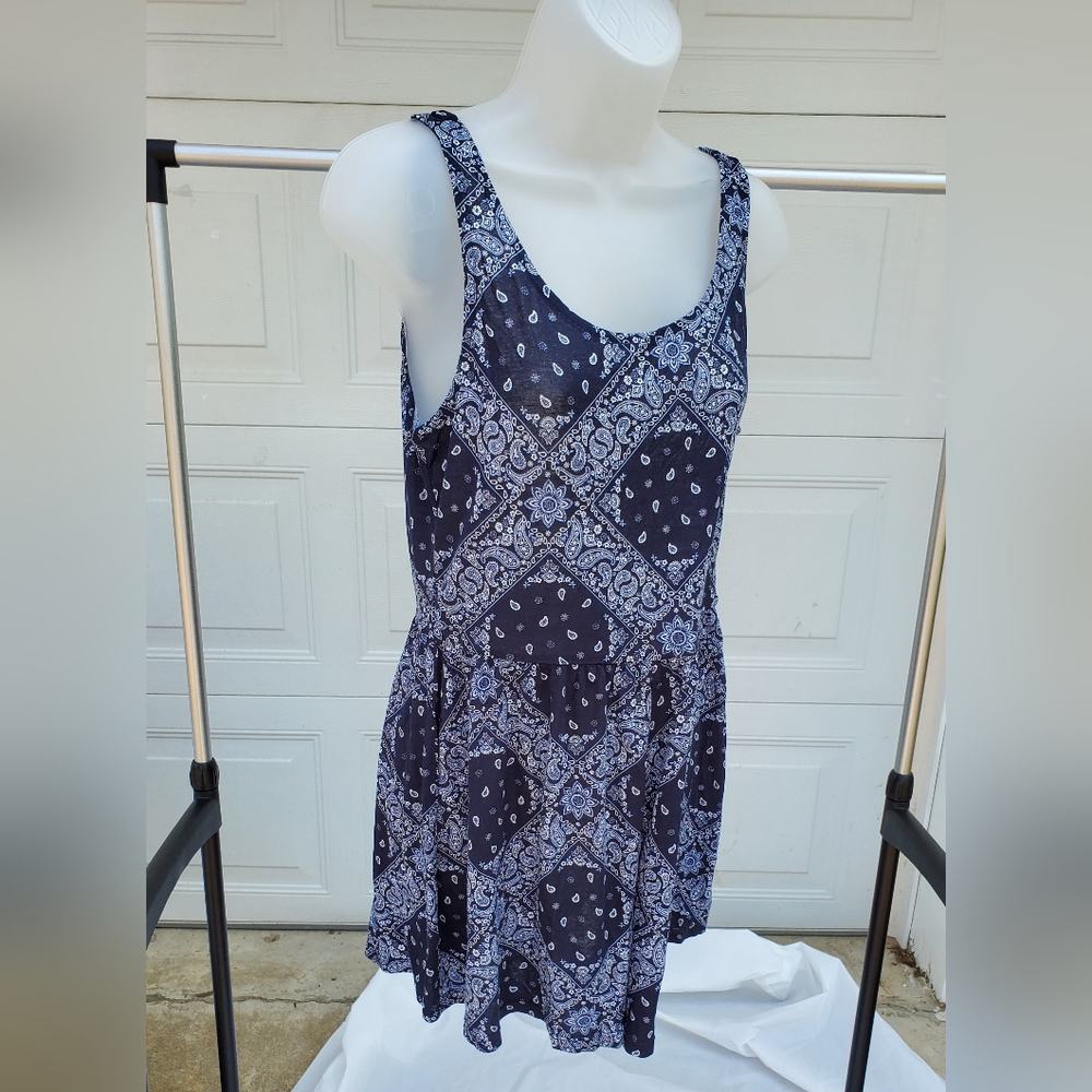 Like New H&M Navy Paisley Romper